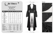 Load image into Gallery viewer, ECT012 GOTHIC women black jacquard thin long coat