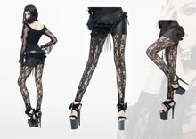 Load image into Gallery viewer, EPT001 Playboy Bunny asymmetrical booty rose layered lace leggings