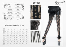 Load image into Gallery viewer, EPT001 Playboy Bunny asymmetrical booty rose layered lace leggings