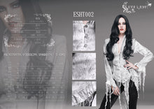 Load image into Gallery viewer, ESHT002 daily lace tassels sexy women long sleeves lace up printed white blouse