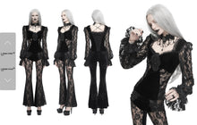 Load image into Gallery viewer, ETT023 Cross-shaped appliqued knitted T-shirt