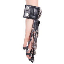 Load image into Gallery viewer, GE001 Devil fashion Ghost claw metal skull leather women glove with chains