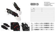 Load image into Gallery viewer, GE019 Gothic flower-shaped sleeves with diamonds