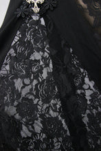 Load image into Gallery viewer, PT050 Gothic women cross decoration knit lace bell bottoms pants