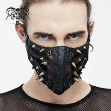 Load image into Gallery viewer, MK01502 bronze punk rock metallic sharp nails steampunk leather mask