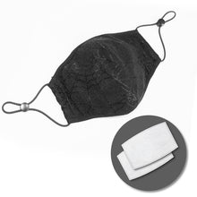 Load image into Gallery viewer, MK018 Devil fashion spider web pattern punk black cotton cloth masks