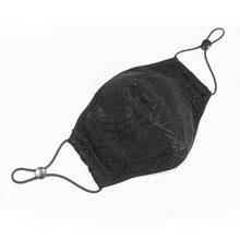 Load image into Gallery viewer, MK018 Devil fashion spider web pattern punk black cotton cloth masks