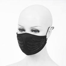 Load image into Gallery viewer, MK022 punk leather hand embroidered patterned solid color cotton face mask