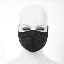 Load image into Gallery viewer, MK022 punk leather hand embroidered patterned solid color cotton face mask