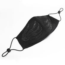 Load image into Gallery viewer, MK022 punk leather hand embroidered patterned solid color cotton face mask