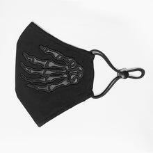 Load image into Gallery viewer, MK022 punk leather hand embroidered patterned solid color cotton face mask