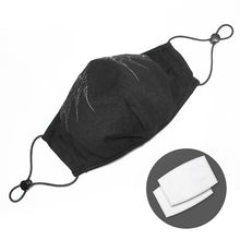 Load image into Gallery viewer, MK02301 devil fashion unisex 3D wing printing punk black cotton mask
