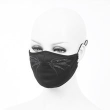 Load image into Gallery viewer, MK02301 devil fashion unisex 3D wing printing punk black cotton mask
