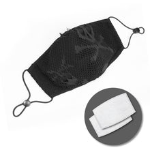 Load image into Gallery viewer, MK026 Punk skeleton printed mesh unisex nailed cotton mask