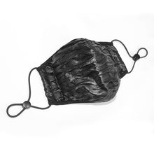 Load image into Gallery viewer, MK027 breathable cyber punk shine pleated men leather face masks