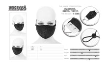 Load image into Gallery viewer, MK028 Gothic floral patterned unisex velvet embossed black masks