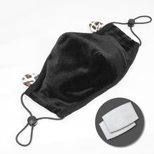 Load image into Gallery viewer, MK033 punk women leopard cat ears high quality dense velvet face mask