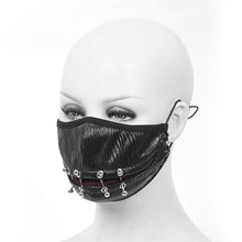 Load image into Gallery viewer, MK039 Punk rock Demonic Rift metal bright pleated men mask