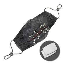 Load image into Gallery viewer, MK039 Punk rock Demonic Rift metal bright pleated men mask