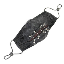 Load image into Gallery viewer, MK039 Punk rock Demonic Rift metal bright pleated men mask