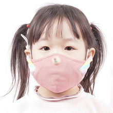 Load image into Gallery viewer, MK040 cute pink cartoon unicorn little girls cotton kid mask