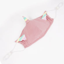 Load image into Gallery viewer, MK040 cute pink cartoon unicorn little girls cotton kid mask