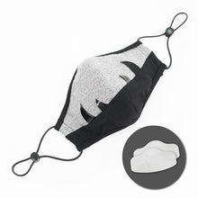 Load image into Gallery viewer, MK041 black and grey punk tusklike cotton masks for children