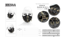 Load image into Gallery viewer, MK044 steampunk metallic bronze unisex spiked distressed masks