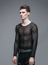 Load image into Gallery viewer, MTL004 fetish see through mesh t-shirts for women and men