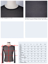 Load image into Gallery viewer, MTL004 fetish see through mesh t-shirts for women and men