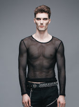 Load image into Gallery viewer, MTL004 fetish see through mesh t-shirts for women and men