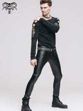 Load image into Gallery viewer, PT022 best seller daily wear men synthetic leather basic model punk tight trousers