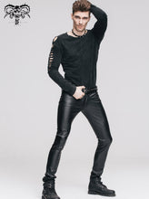 Load image into Gallery viewer, PT022 best seller daily wear men synthetic leather basic model punk tight trousers