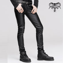 Load image into Gallery viewer, PT022 best seller daily wear men synthetic leather basic model punk tight trousers