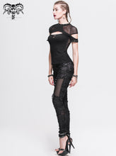 Load image into Gallery viewer, PT024 Gothic sexy women skeleton palm ripped knitted leggings