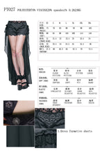 Load image into Gallery viewer, PT027 Summer party costume Gothic jacquard shorts with chiffon backswing