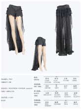 Load image into Gallery viewer, PT027 Summer party costume Gothic jacquard shorts with chiffon backswing