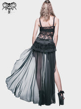 Load image into Gallery viewer, PT027 Summer party costume Gothic jacquard shorts with chiffon backswing