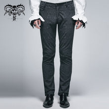 Load image into Gallery viewer, PT028 party wearing Gothic jacquard classic style black men trousers