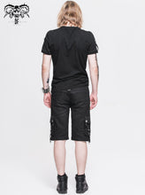 Load image into Gallery viewer, PT029 punk rock adjustable zippered summer men shorts with loops