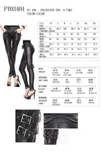 Load image into Gallery viewer, PT03401 daily life winter false boots black and silver women hand rubbed leather pants