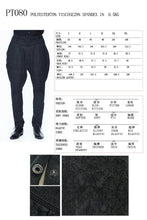 Load image into Gallery viewer, PT080 European stylish gothic jacquard oversize black breeches men trousers