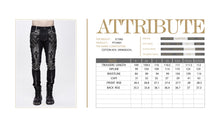 Load image into Gallery viewer, PT10401 designer punk contrast color hand rubbed leather men trousers with loops