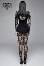 Load image into Gallery viewer, PT10702 Gothic brown queen patterned printed sexy ladies see through leggings