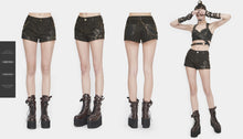 Load image into Gallery viewer, PT143 Steampunk Gear Shorts