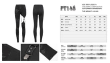 Load image into Gallery viewer, PT148 Ripped spider web printed asymmetrical leggings