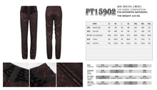 Load image into Gallery viewer, PT15902 Wine Girdle effect Gothic men trousers