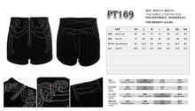 Load image into Gallery viewer, PT169 Gothic Stretch Velvet Women's High Waist Shorts