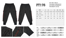 Load image into Gallery viewer, PT176 contrast color punk men trousers