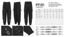 Load image into Gallery viewer, PT181 tied with rope hollow out punk women overalls